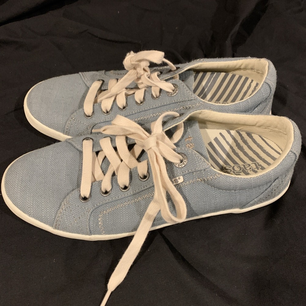 Taos STAR Blue Canvas Sneakers Women's Shoes Size 7.5 US/38‎ EUR - Picture 4 of 6